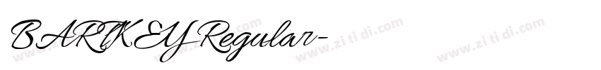 BARTKEY Regular字体转换